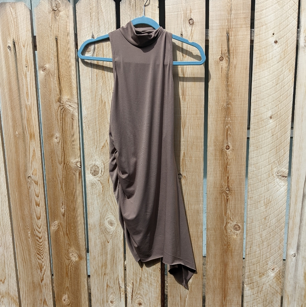 Balera Mock Neck Asymmetrical Dress